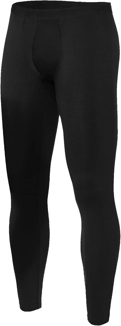 Herren Thermounterhose Merino Polyester Mix schwarz