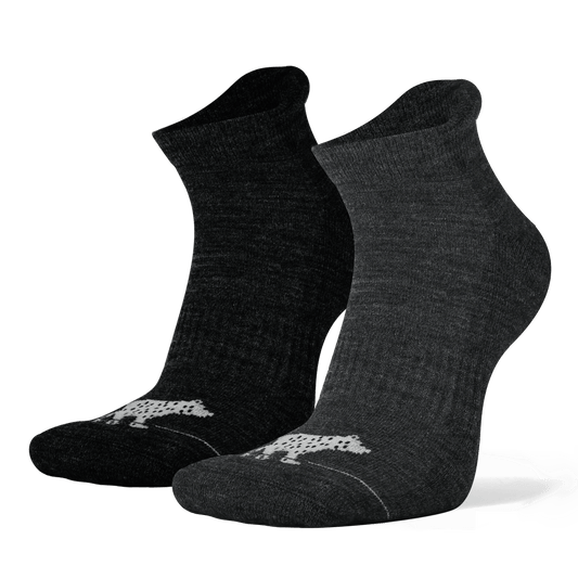 4 Paar Merino Sportsocken kurz gepolstert