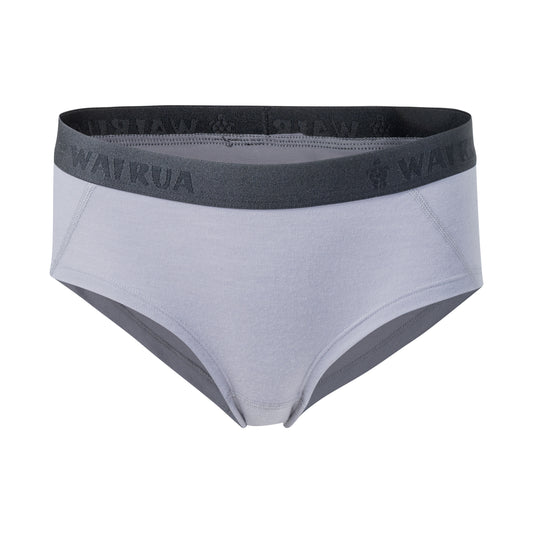 Damen Unterhose Hipster 100% Merino Wolle 17.2 Micron grau