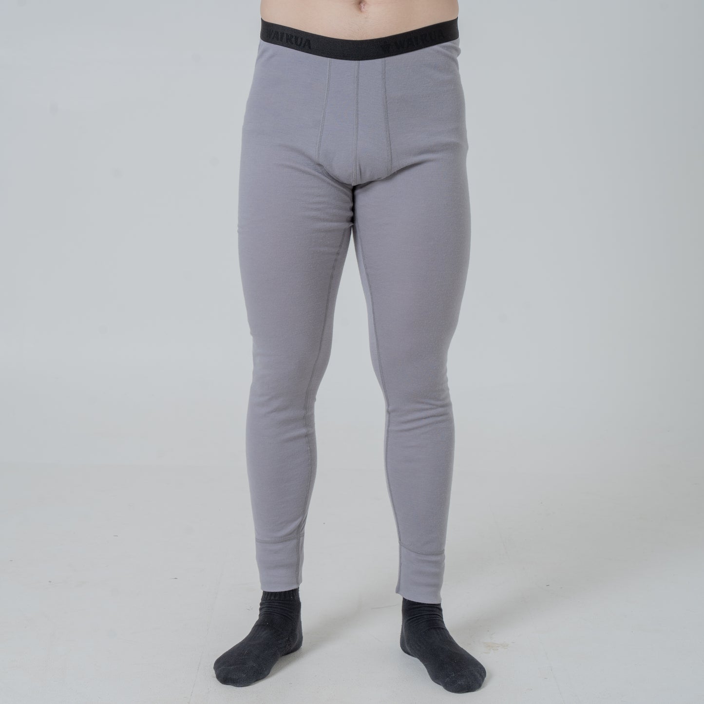 Herren Base Layer 100% Merino Wolle 17.2 Micron grau