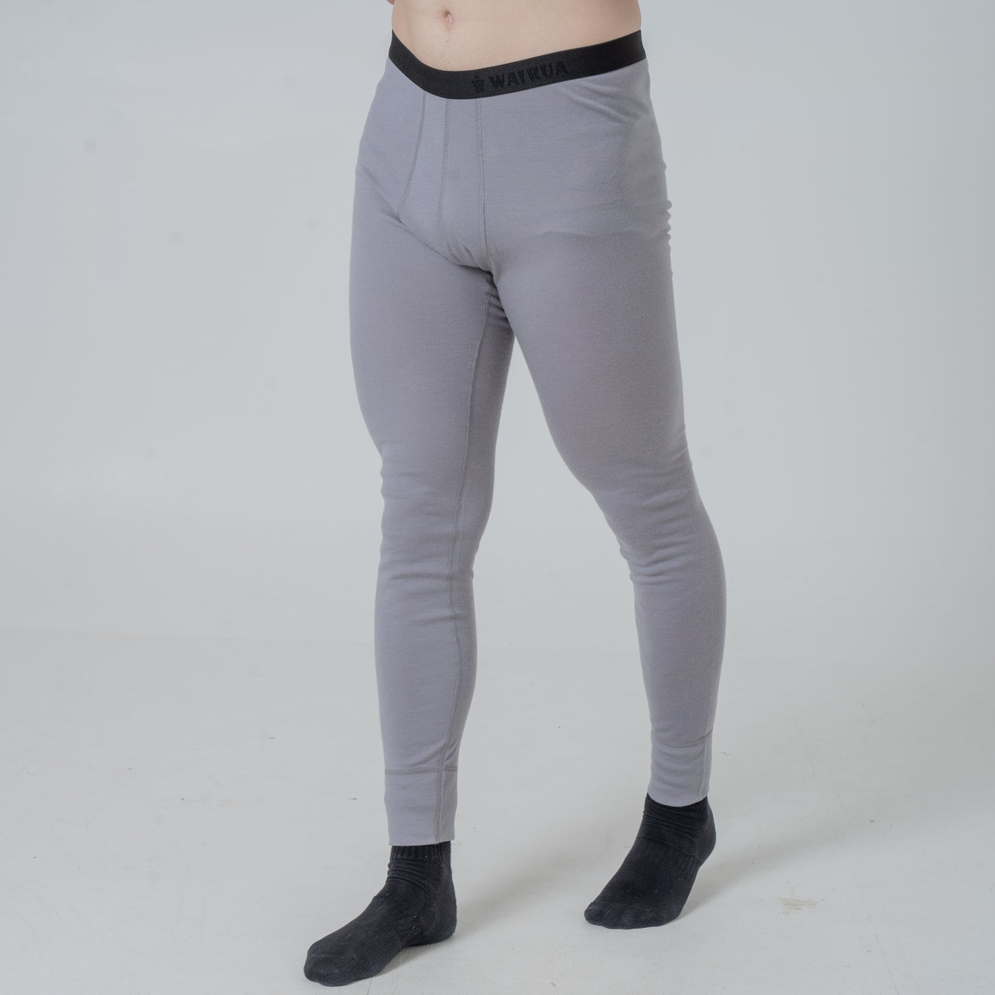 Herren Base Layer 100% Merino Wolle 17.2 Micron grau