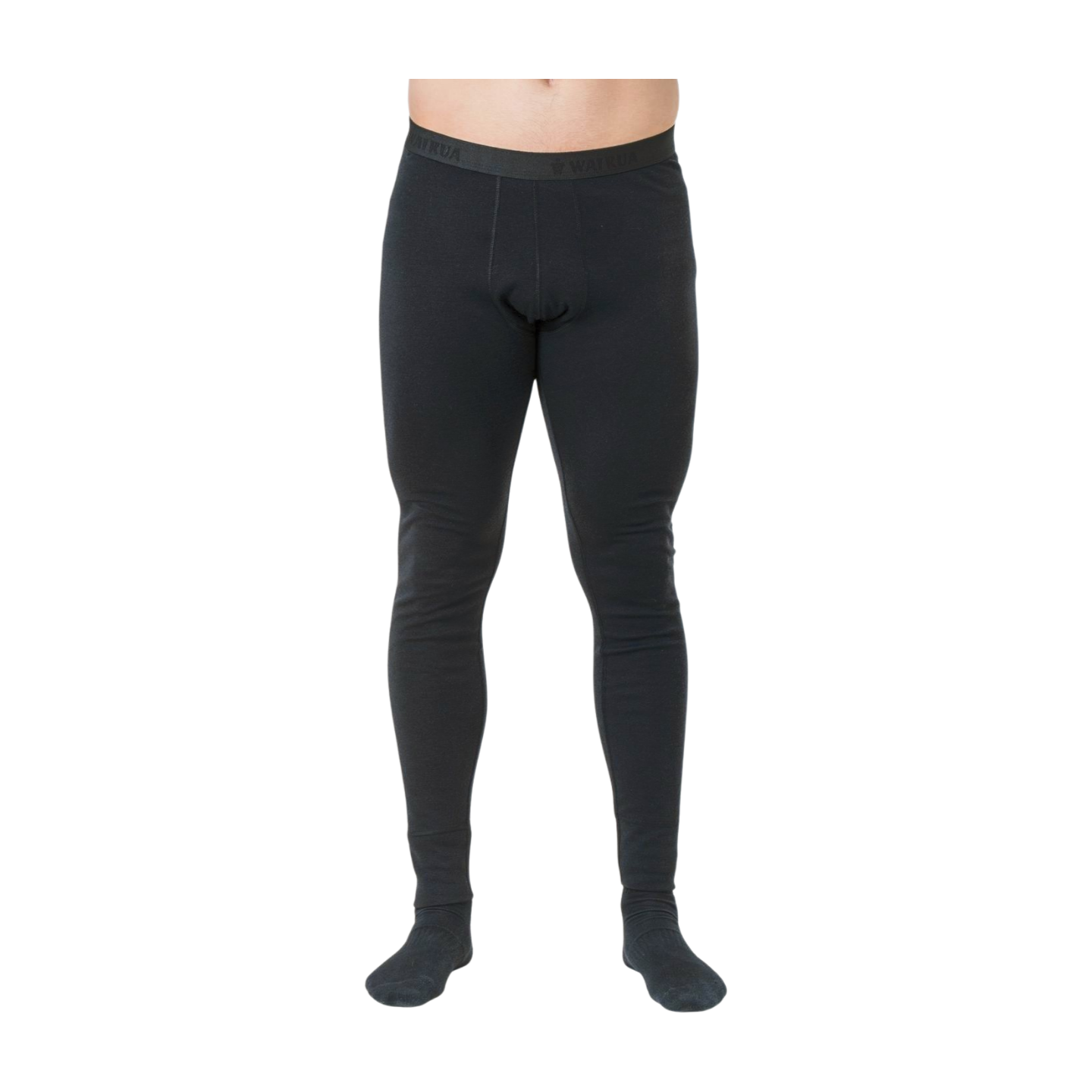 Herren Base Layer 100% Merino Wolle 17.2 Micron schwarz