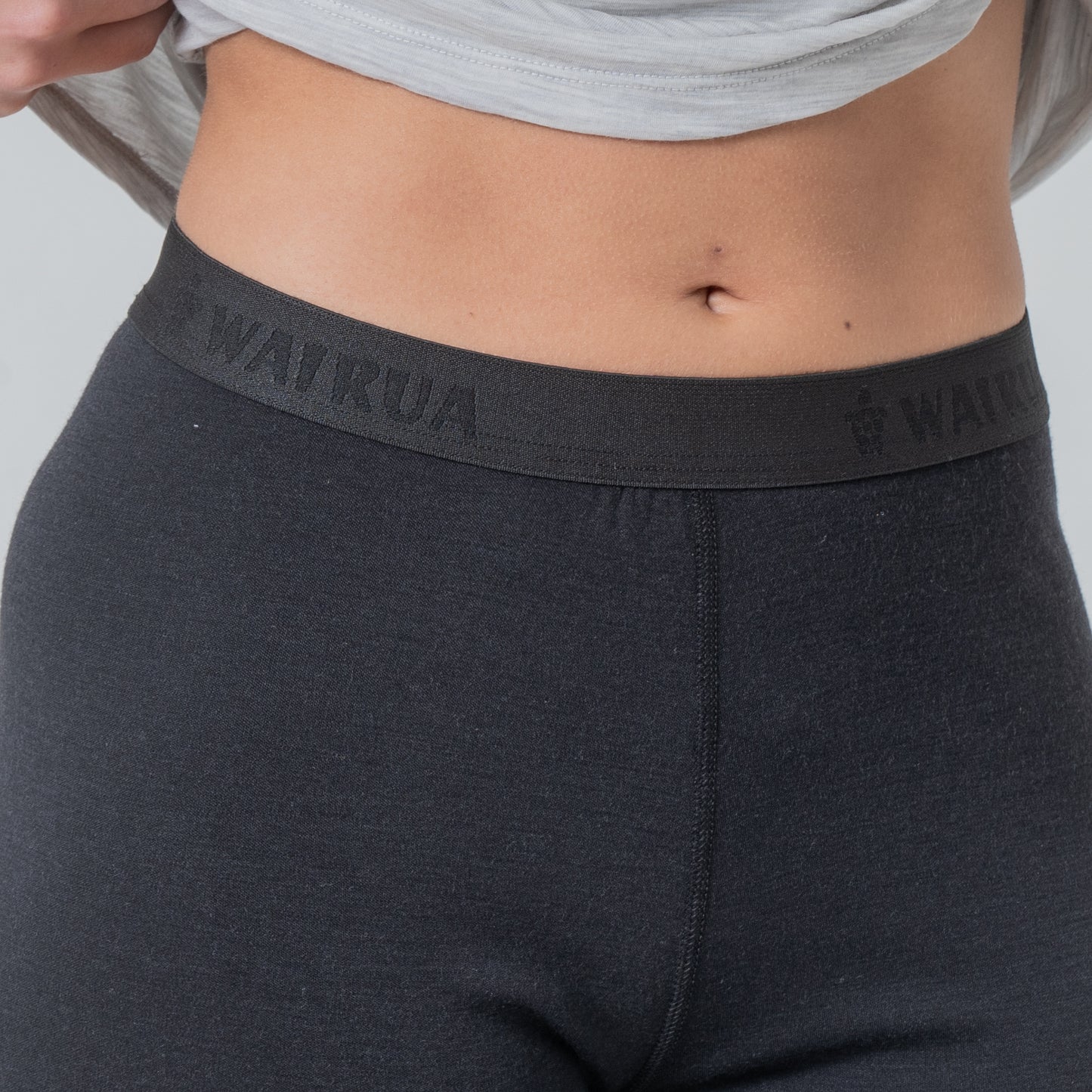 Damen Base Layer 100% Merino Wolle 17.2 Micron schwarz