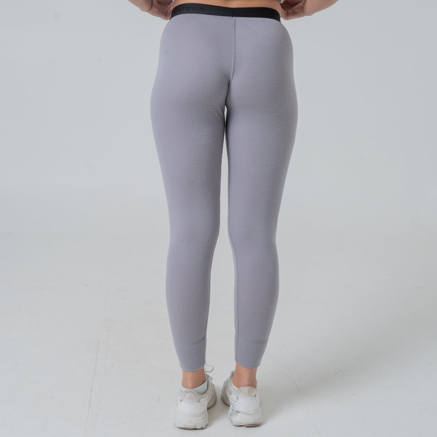 Damen Base Layer 100% Merino Wolle 17.2 Micron grau