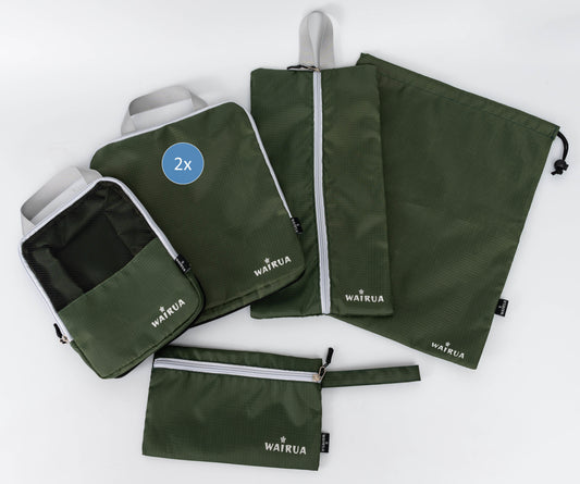 Reisetasche Premium Packbeutel 3 / 6 teiliges Set mit Kompression Packtaschen